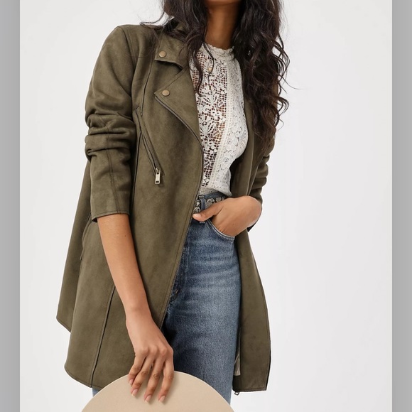 Anthropologie Jackets & Blazers - SOLD💥Anthropologie Ripley Sueded Moto Jacket⭐️NWT
